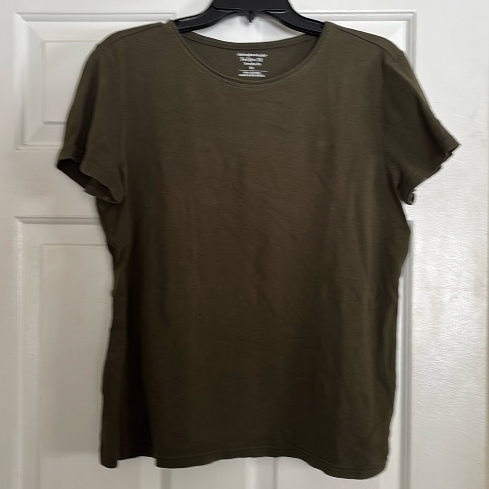 Christopher & Banks Navy Cotton Find Your Fit Everyday Fit Tee XL